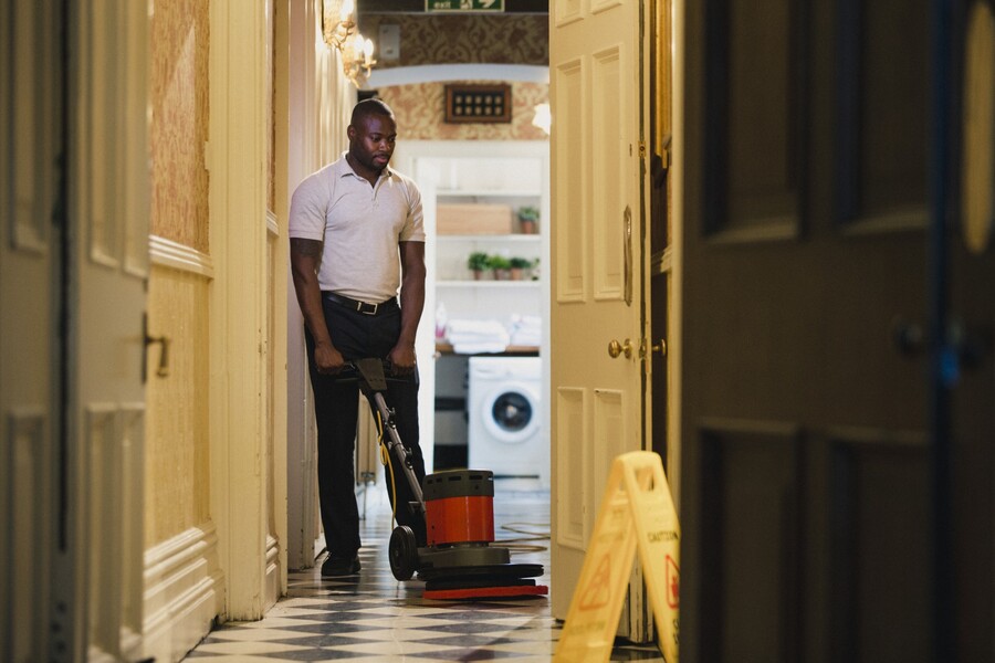 Floor Stripping and Waxing by Pacific Facilities Management